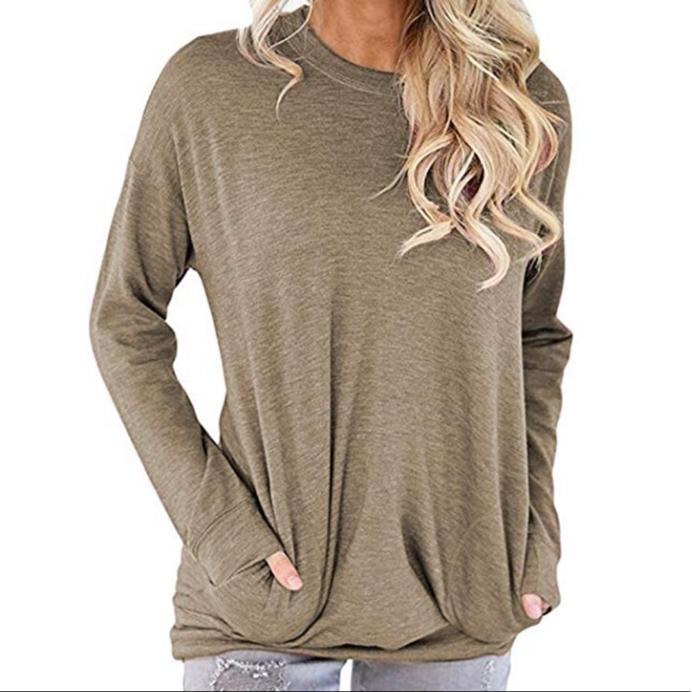 Long sleeve casual pocket shirt